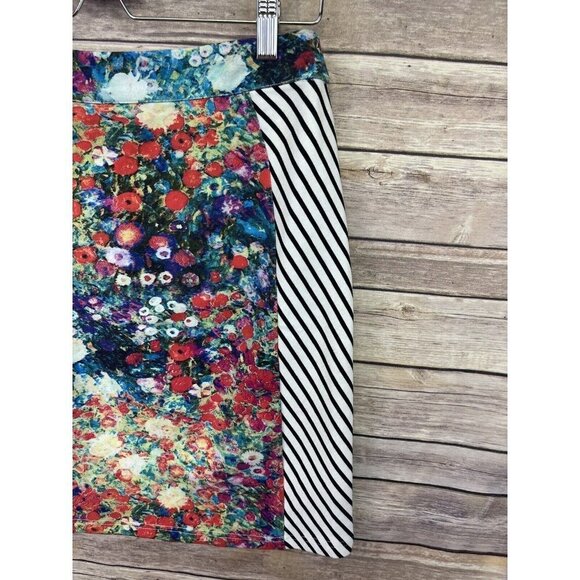 Anthropologie Tabitha Size 4 Spring Meadow Mixed Print Pencil Skirt Floral - Picture 8 of 12